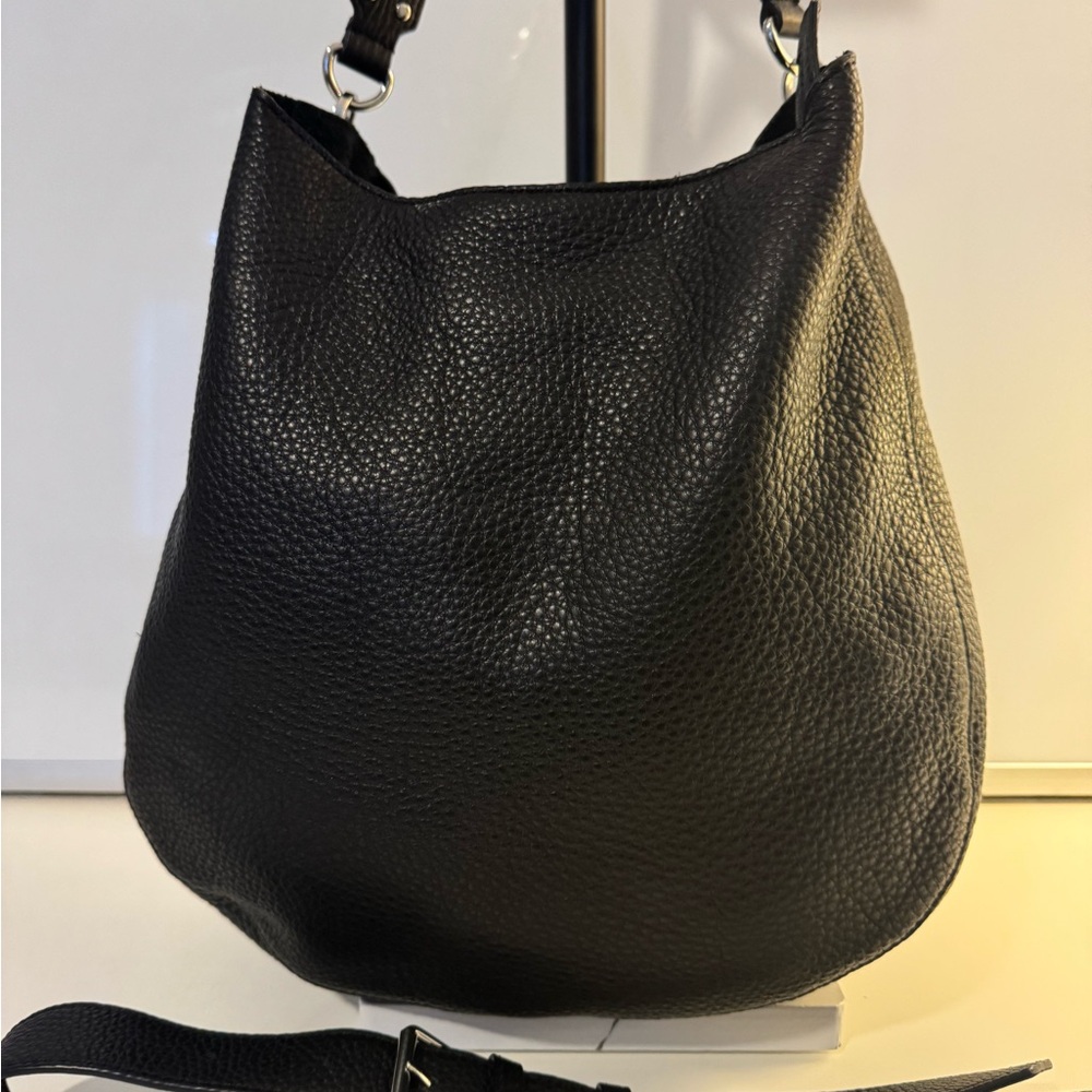 Rebecca Minkoff - Elegant Black Pebbled Leather Crossbody/Shoulder  Bag - Picture 8 of 13